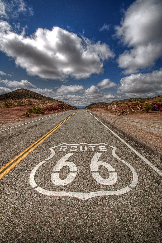 Route 66, desert artifacts, Carl Cox visual artist